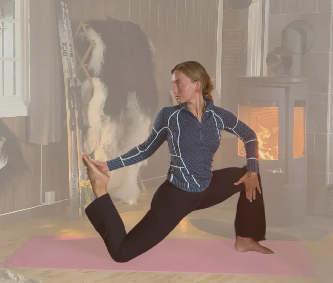 Après ski yoga - 10 øvelser til etter skituren