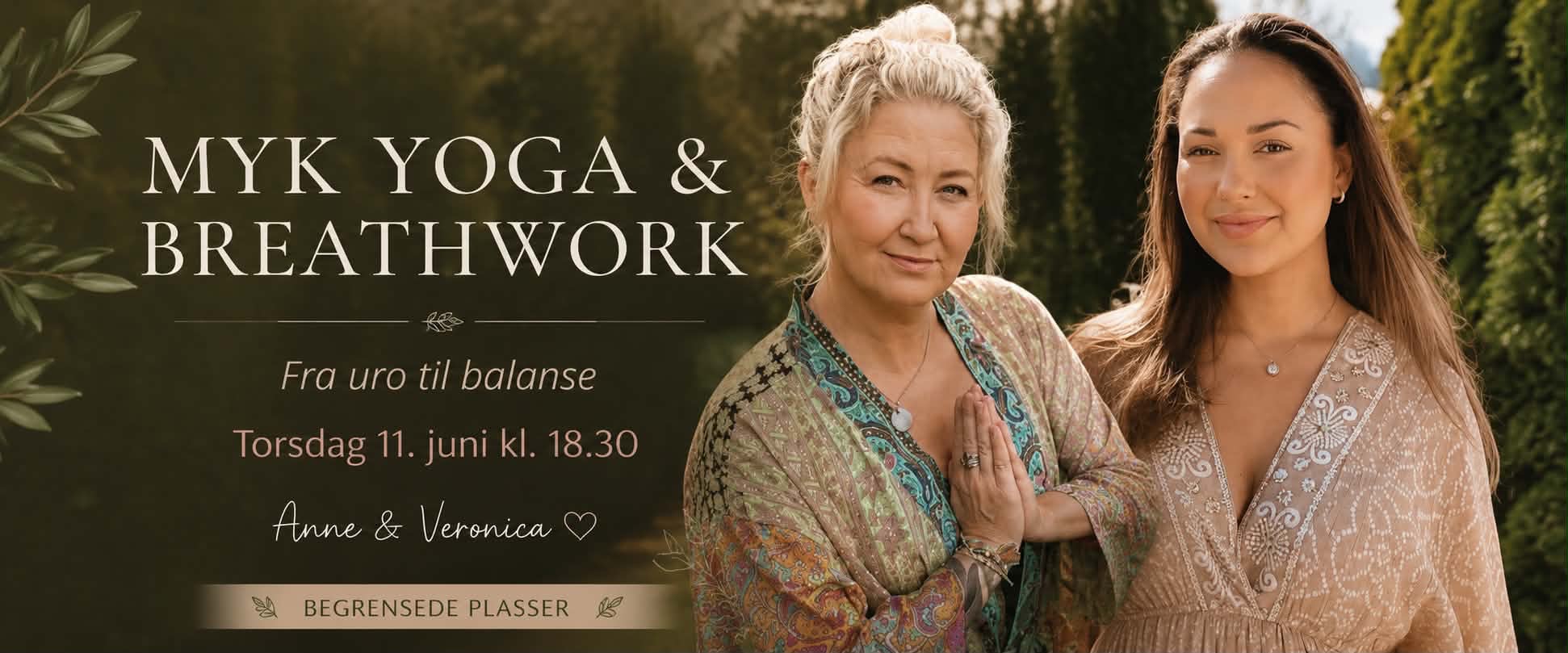 Fra uro til balanse, myk yoga og breathwork