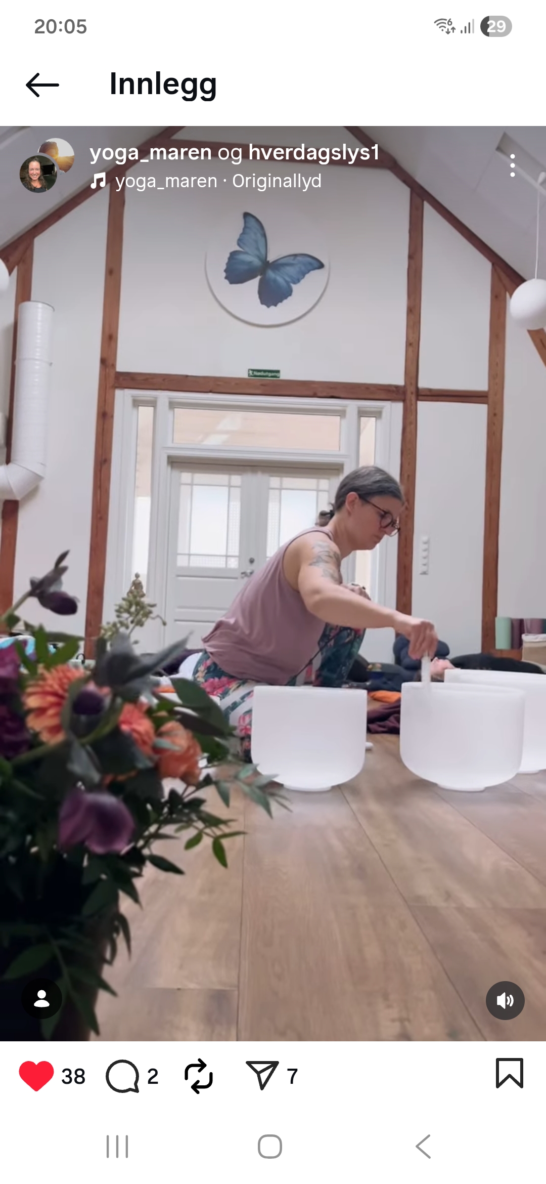 Restorativ yoga med lydbad